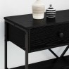 Table console avec tiroir Chêne noir 100 x 34,5 x 75 cm bois 581283581283