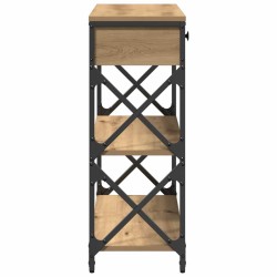 Table Console chêne artisanal 75 x 28 x 75 cm 581284581284