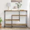 Table Console chêne artisanal 100 x 35 x 75 cm 581285581285