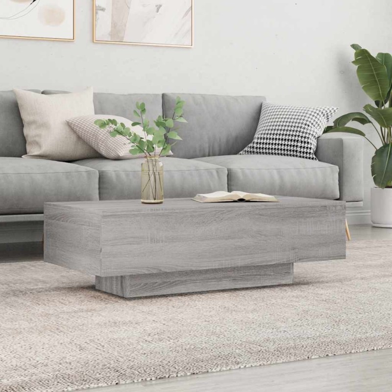 Table basse sonoma gris 100x49,5x31 cm bois d'ingénierie 581288581288