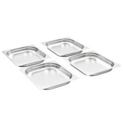 Récipients Gastronorm 8 pcs GN 1/2 40 mm Acier inoxydable  581292581292