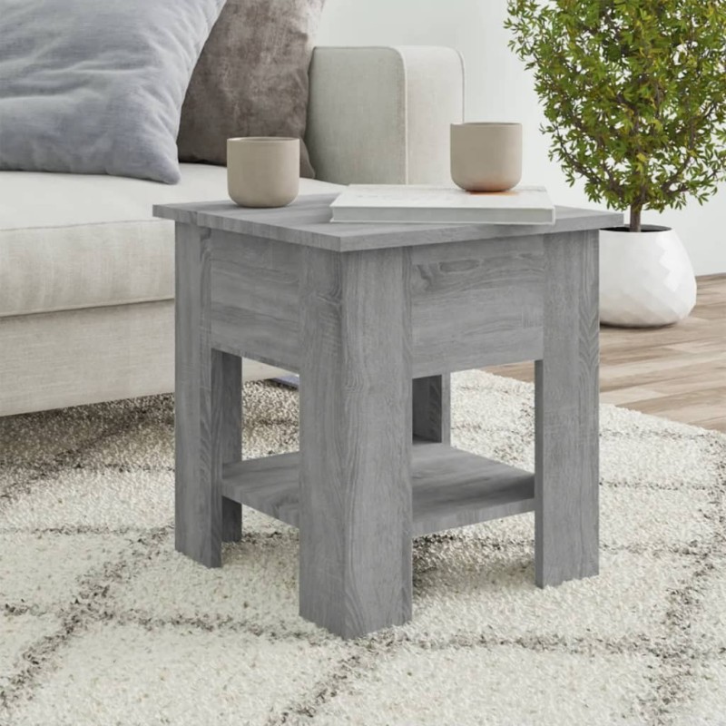 Table basse Sonoma gris 40x40x42 cm Bois d'ingénierie 581293581293