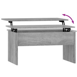 Table basse Sonoma gris 80x50,5x41,5 cm Bois d'ingénierie 581296581296