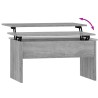 Table basse Sonoma gris 80x50,5x41,5 cm Bois d'ingénierie 581296581296