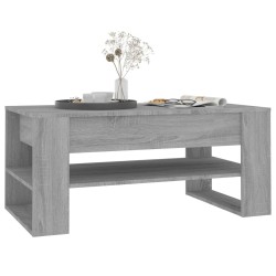 Table basse sonoma gris 102x55x45 cm bois d'ingénierie 581300581300
