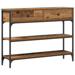 Table console Bois ancien 100 x 25 x 75 cm Bois d'ingénierie 581307581307