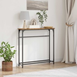 Table console Bois ancien 75 x 19,5 x 75 cm Bois d'ingénierie 581308581308