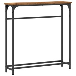 Table console Bois ancien 75 x 19,5 x 75 cm Bois d'ingénierie 581308581308