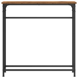 Table console Bois ancien 75 x 19,5 x 75 cm Bois d'ingénierie 581308581308