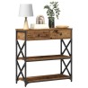 Table Console avec tiroir Bois ancien 75 x 28 x 75 cm 581311581311
