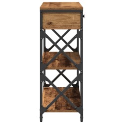 Table Console avec tiroir Bois ancien 75 x 28 x 75 cm 581311581311