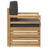 Ensemble de canapés d'extérieur Polyester Blanc 581319581319