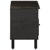Meuble TV noir 80x33x46 cm bois massif de manguier 581321581321