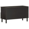 Meuble TV noir 80x33x46 cm bois massif de manguier 581321581321