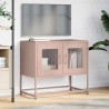 Meuble TV rose 68x39x60,5 cm acier laminé à froid 581323581323