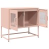 Meuble TV rose 68x39x60,5 cm acier laminé à froid 581323581323