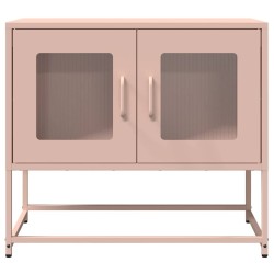 Meuble TV rose 68x39x60,5 cm acier laminé à froid 581323581323