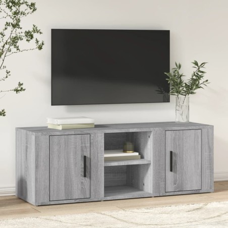Meuble TV Sonoma gris 100x31,5x35 cm Bois d'ingénierie 581324581324