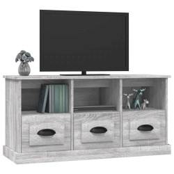 Meuble TV sonoma gris 100x35x50 cm bois d'ingénierie 581325581325