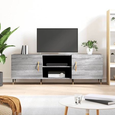 Meuble TV sonoma gris 150x30x50 cm bois d'ingénierie 581326581326