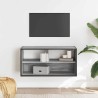 Meuble TV sonoma gris 80x31x39,5 cm bois d'ingénierie et métal 581330581330