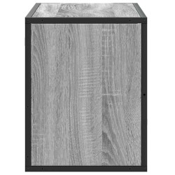 Meuble TV sonoma gris 80x31x39,5 cm bois d'ingénierie et métal 581330581330