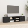 Meubles TV 2 pcs Noir 80x31,5x36 cm Bois d'ingénierie 581332581332
