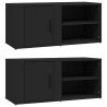 Meubles TV 2 pcs Noir 80x31,5x36 cm Bois d'ingénierie 581332581332