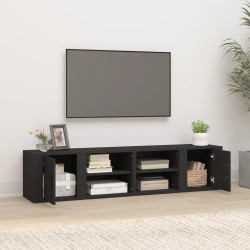 Meubles TV 2 pcs Noir 80x31,5x36 cm Bois d'ingénierie 581332581332