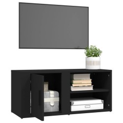 Meubles TV 2 pcs Noir 80x31,5x36 cm Bois d'ingénierie 581332581332