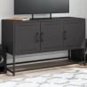 Meuble TV noir 100,5x39x60,5 cm acier 581333581333