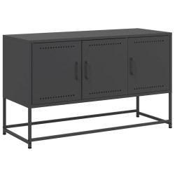 Meuble TV noir 100,5x39x60,5 cm acier 581333581333