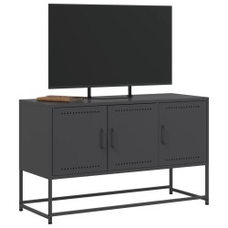 Meuble TV noir 100,5x39x60,5 cm acier 581333581333