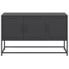 Meuble TV noir 100,5x39x60,5 cm acier 581333581333