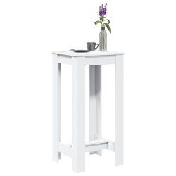 Table de bar blanc 51x50x103,5 cm bois d'ingénierie 581334581334
