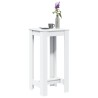 Table de bar blanc 51x50x103,5 cm bois d'ingénierie 581334581334