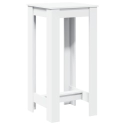 Table de bar blanc 51x50x103,5 cm bois d'ingénierie 581334581334