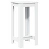 Table de bar blanc 51x50x103,5 cm bois d'ingénierie 581334581334