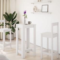 Table de bar blanc 51x50x103,5 cm bois d'ingénierie 581334581334