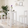 Table de bar blanc 51x50x103,5 cm bois d'ingénierie 581334581334