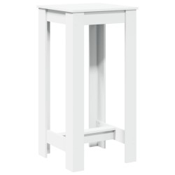Table de bar blanc 51x50x103,5 cm bois d'ingénierie 581334581334