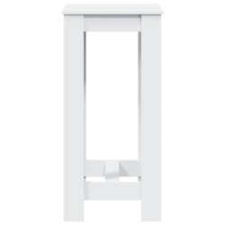 Table de bar blanc 51x50x103,5 cm bois d'ingénierie 581334581334
