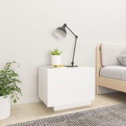Table de chevet blanc 100x35x40 cm bois d'ingénierie 581335581335