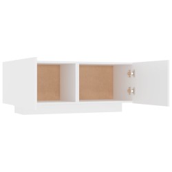 Table de chevet blanc 100x35x40 cm bois d'ingénierie 581335581335