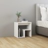 Table de chevet blanc 40x30x40 cm bois d'ingénierie 581336581336