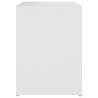 Table de chevet blanc 40x30x40 cm bois d'ingénierie 581336581336