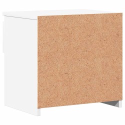 Table de chevet Blanc 40x30x39 cm Bois d'ingénierie 581337581337