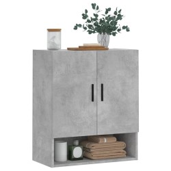 Armoire murale gris béton 60x31x70 cm bois d'ingénierie 581338581338