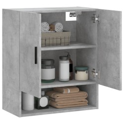 Armoire murale gris béton 60x31x70 cm bois d'ingénierie 581338581338