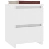 Table de chevet Blanc 30 x 30 x 40 cm Bois d'ingénierie 581340581340